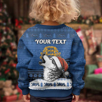 Personalized Estonia Christmas Kid Ugly Christmas Sweater Haid Joule - Wonder Print Shop