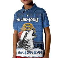 Personalized Estonia Christmas Kid Polo Shirt Haid Joule - Wonder Print Shop