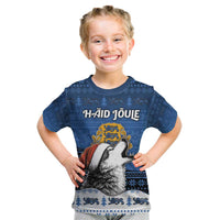 Personalized Estonia Christmas Kid T Shirt Haid Joule - Wonder Print Shop