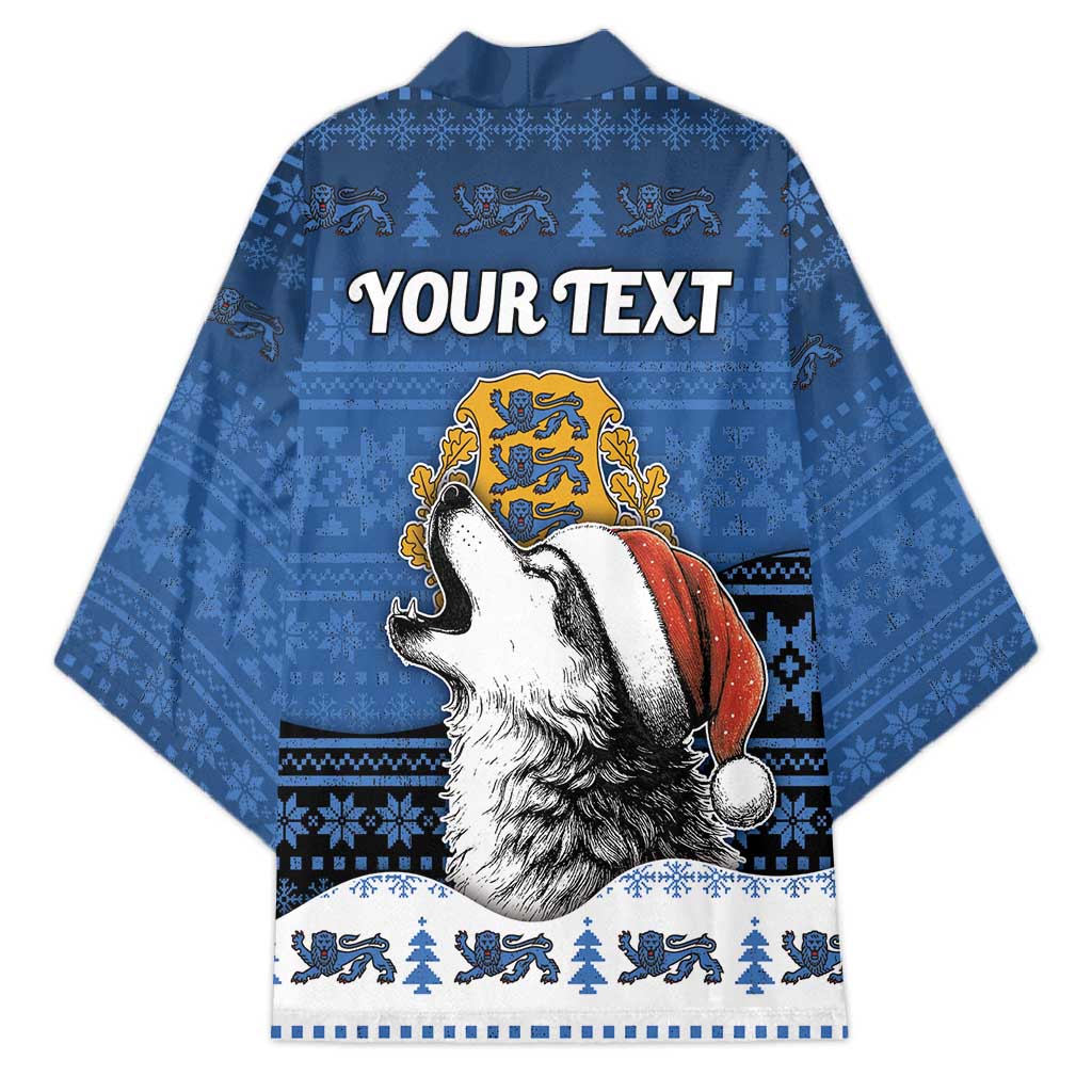 Personalized Estonia Christmas Kimono Haid Joule - Wonder Print Shop