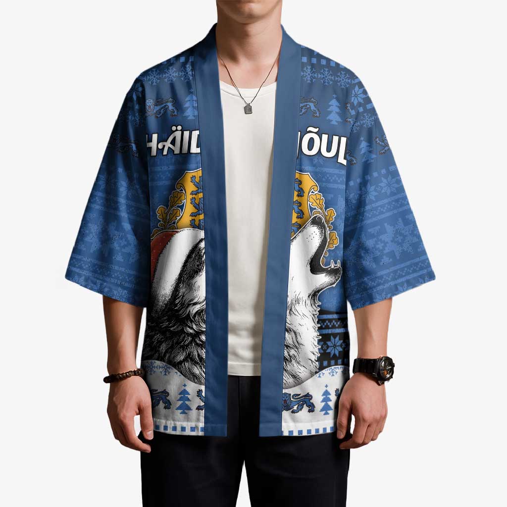 Personalized Estonia Christmas Kimono Haid Joule - Wonder Print Shop