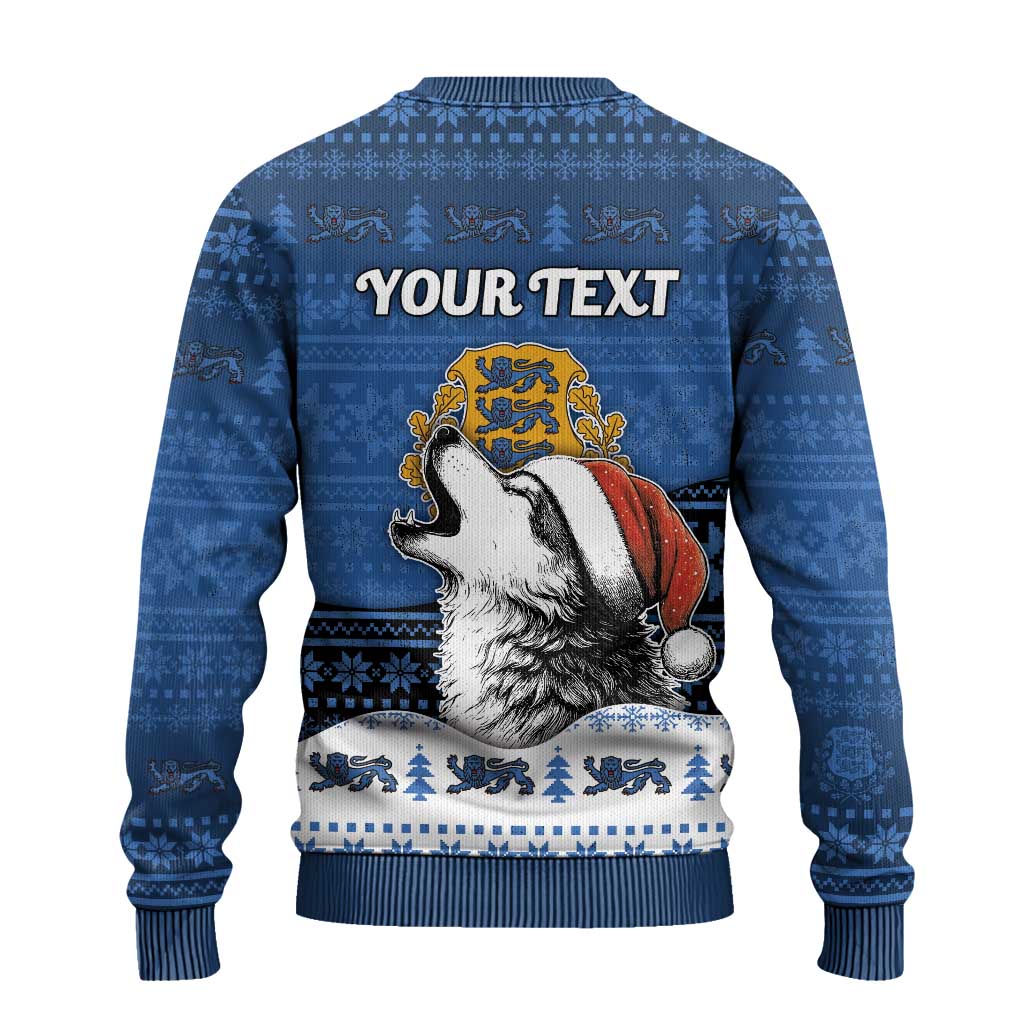 Personalized Estonia Christmas Ugly Christmas Sweater Haid Joule - Wonder Print Shop