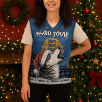 Personalized Estonia Christmas Knitted V-Neck Vest Haid Joule - Wonder Print Shop