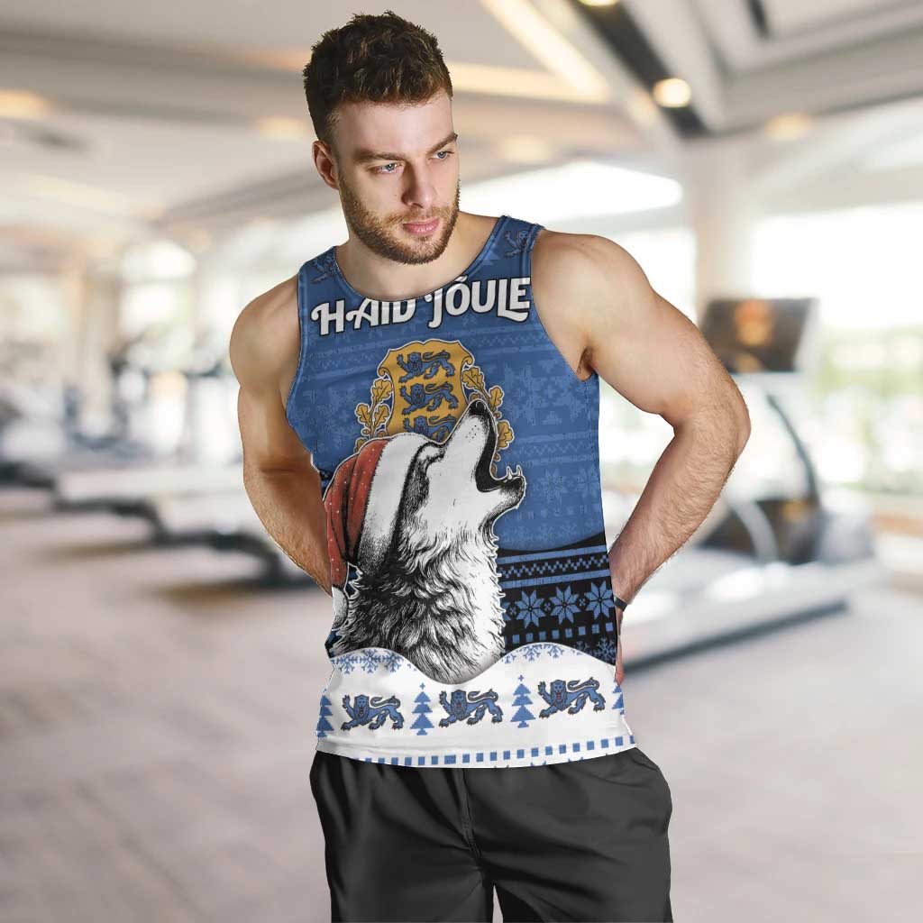 Personalized Estonia Christmas Men Tank Top Haid Joule - Wonder Print Shop