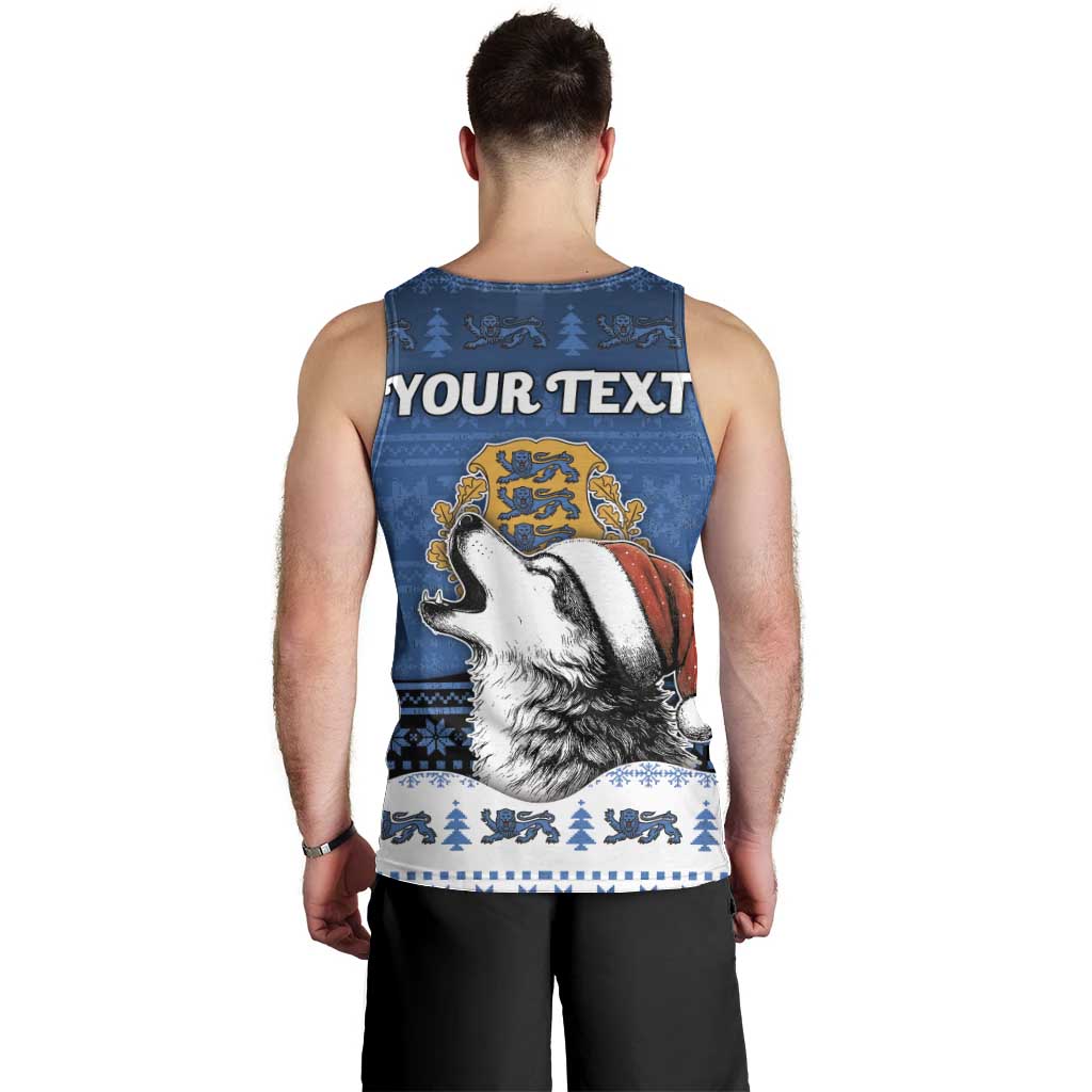 Personalized Estonia Christmas Men Tank Top Haid Joule - Wonder Print Shop