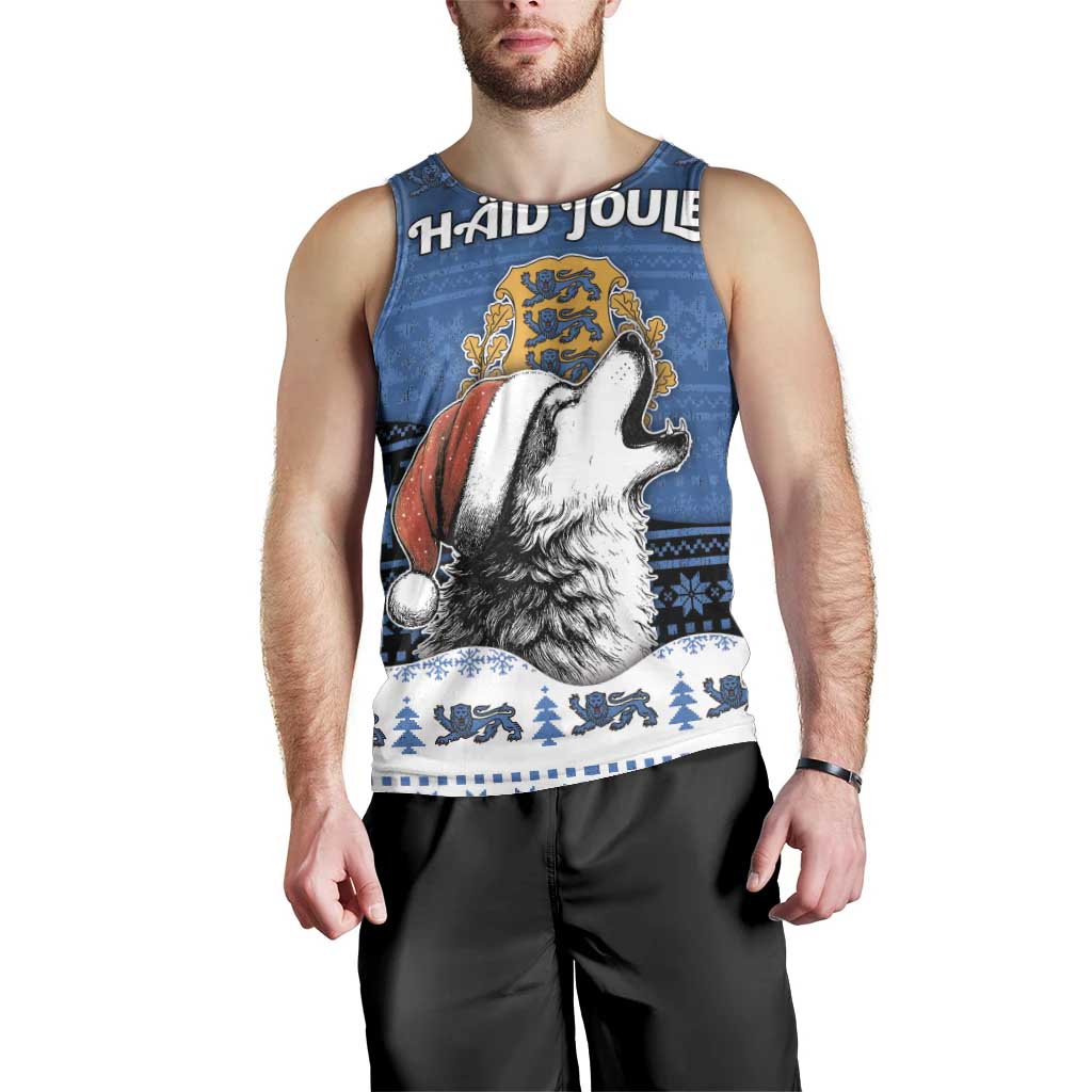 Personalized Estonia Christmas Men Tank Top Haid Joule - Wonder Print Shop