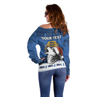 Personalized Estonia Christmas Off Shoulder Sweater Haid Joule - Wonder Print Shop