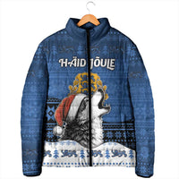 Personalized Estonia Christmas Padded Jacket Haid Joule - Wonder Print Shop