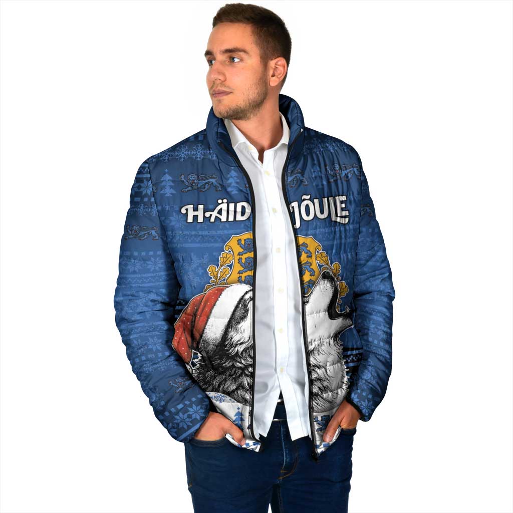 Personalized Estonia Christmas Padded Jacket Haid Joule - Wonder Print Shop