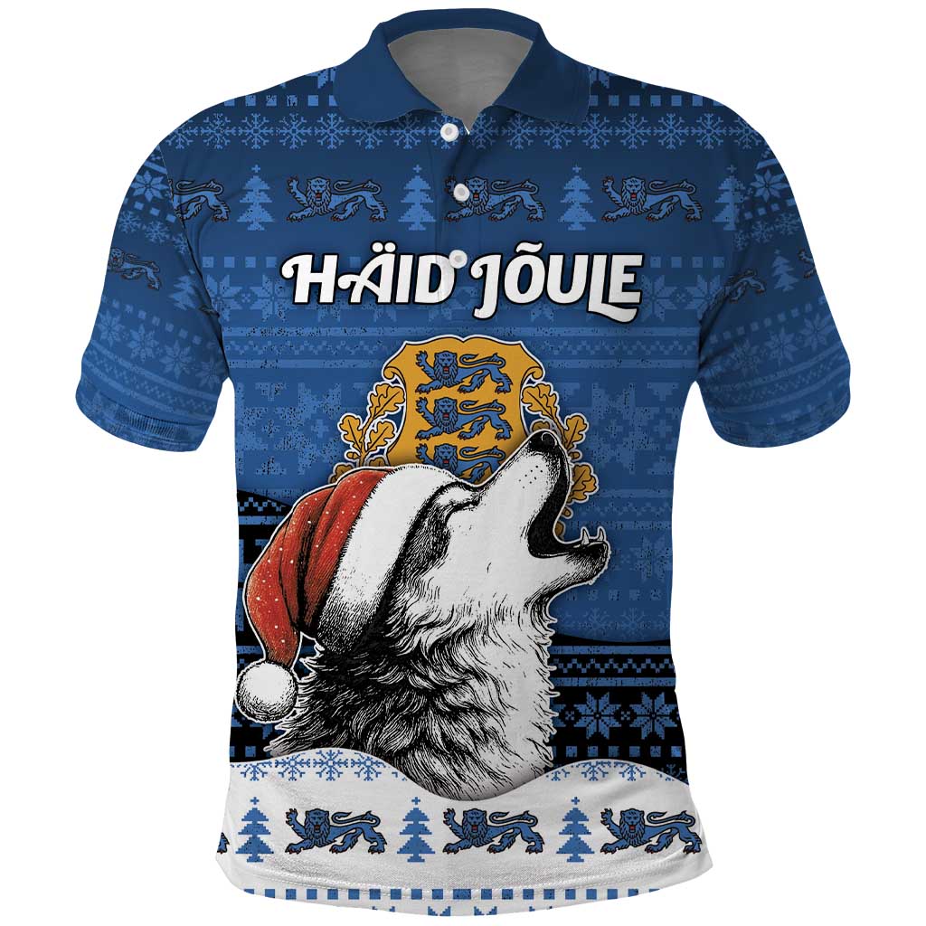 Personalized Estonia Christmas Polo Shirt Haid Joule - Wonder Print Shop