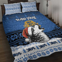 Estonia Christmas Quilt Bed Set Haid Joule - Wonder Print Shop