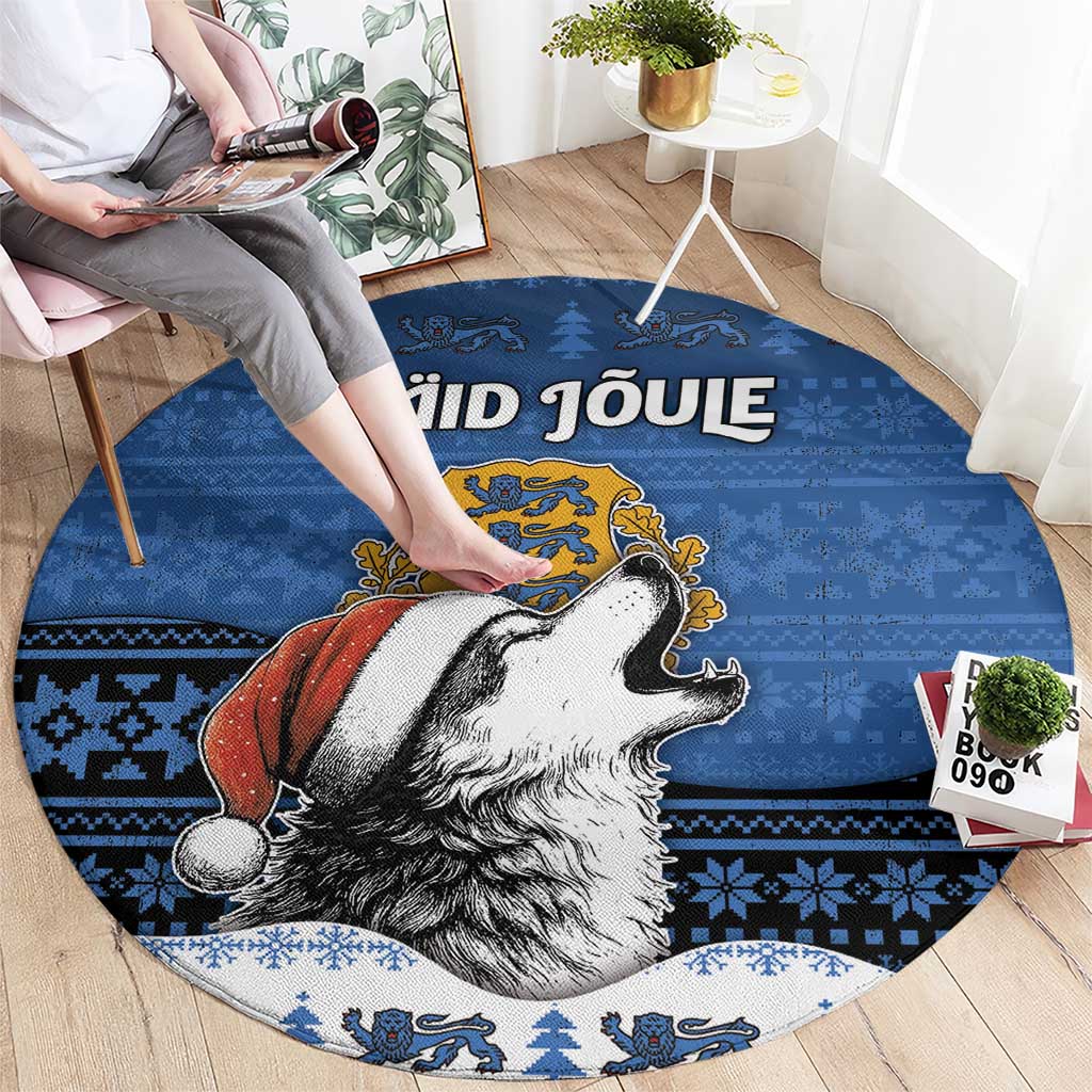 Estonia Christmas Round Carpet Haid Joule - Wonder Print Shop