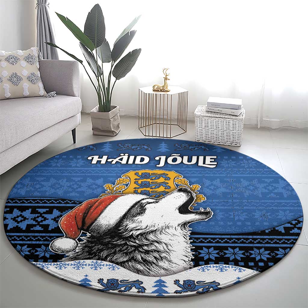 Estonia Christmas Round Carpet Haid Joule - Wonder Print Shop