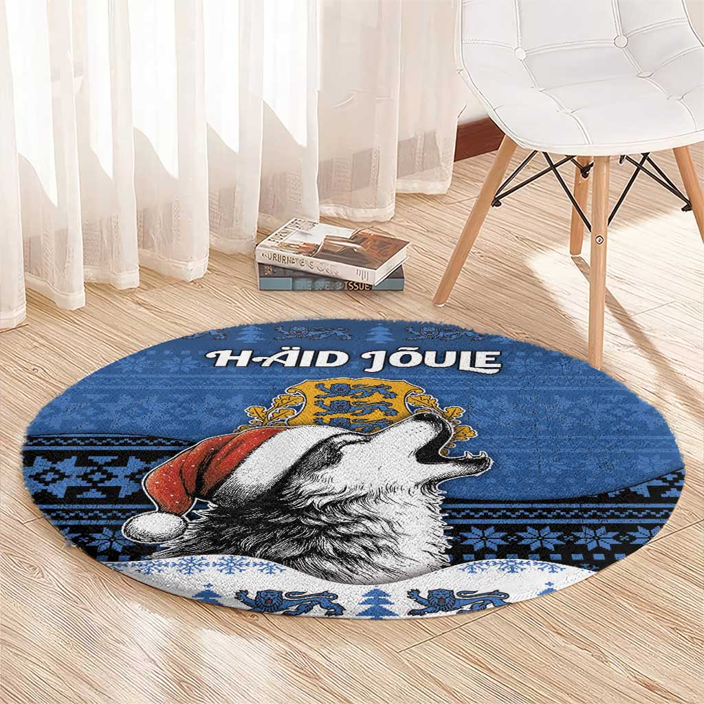 Estonia Christmas Round Carpet Haid Joule - Wonder Print Shop