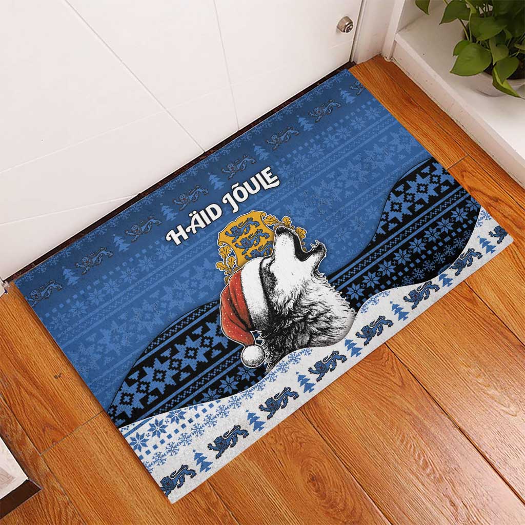 Estonia Christmas Rubber Doormat Haid Joule - Wonder Print Shop