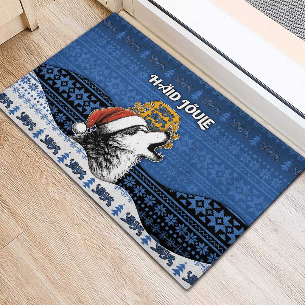 Estonia Christmas Rubber Doormat Haid Joule - Wonder Print Shop