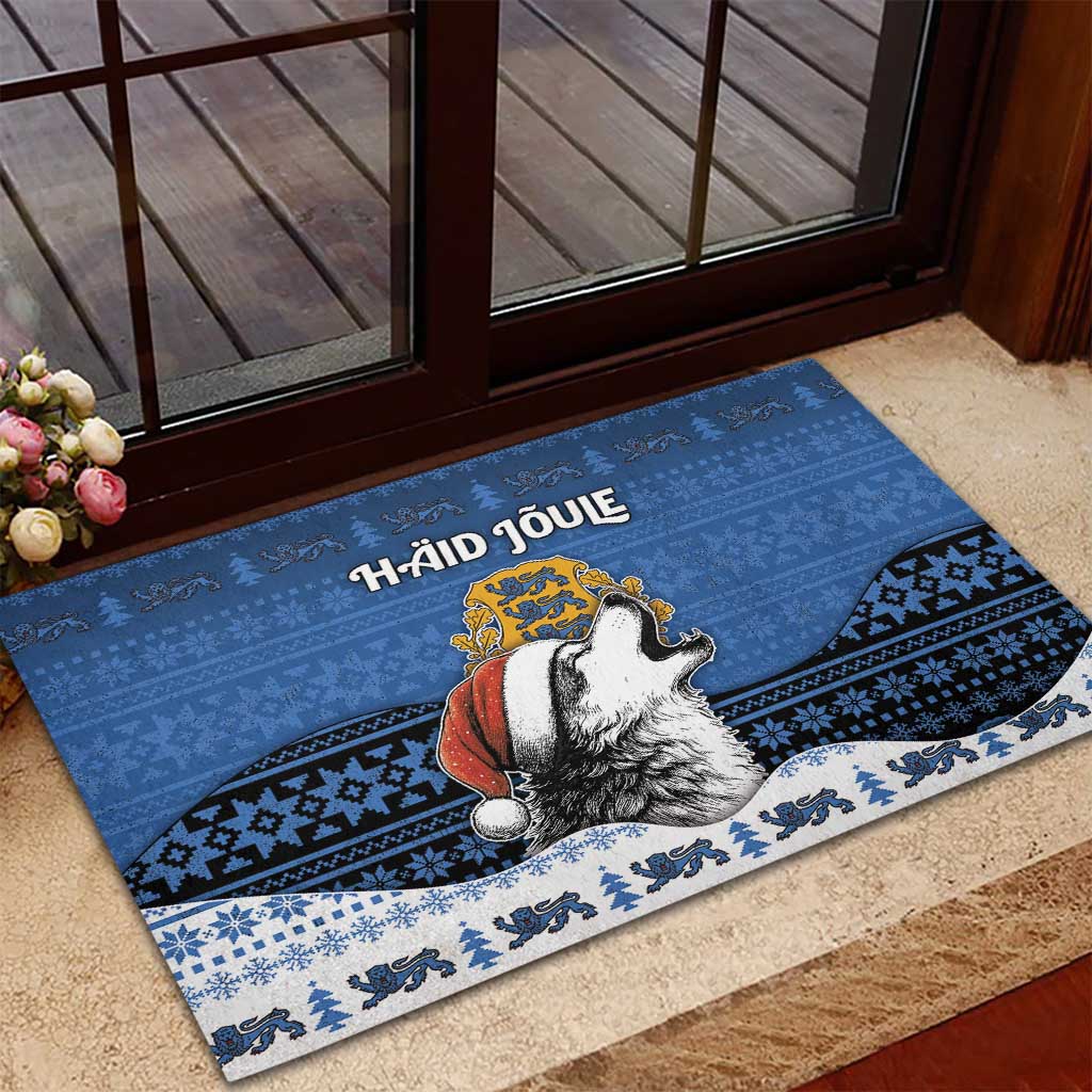 Estonia Christmas Rubber Doormat Haid Joule - Wonder Print Shop