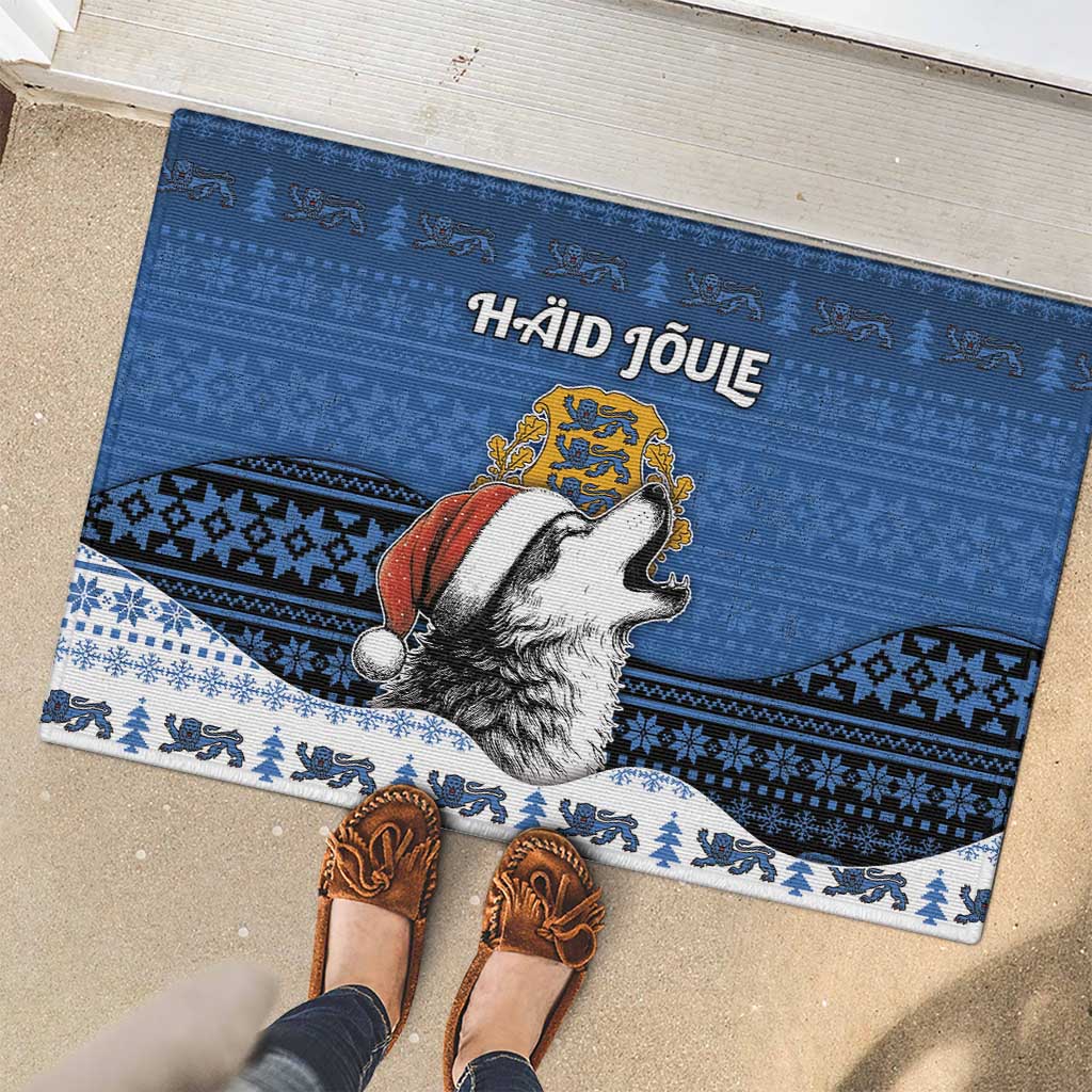 Estonia Christmas Rubber Doormat Haid Joule - Wonder Print Shop