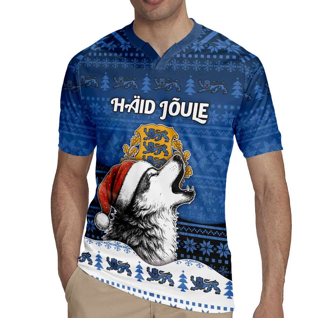 Personalized Estonia Christmas Rugby Jersey Haid Joule - Wonder Print Shop
