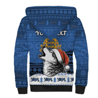 Personalized Estonia Christmas Sherpa Hoodie Haid Joule - Wonder Print Shop