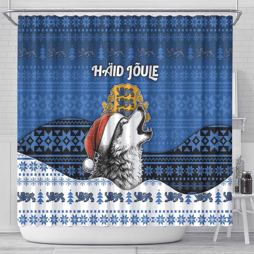 Estonia Christmas Shower Curtain Haid Joule - Wonder Print Shop