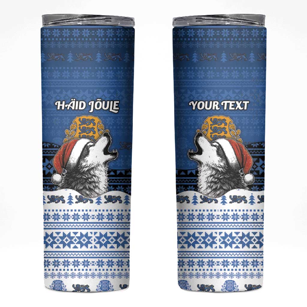 Personalized Estonia Christmas Skinny Tumbler Haid Joule - Wonder Print Shop