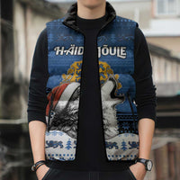 Personalized Estonia Christmas Sleeveless Puffer Jacket Haid Joule - Wonder Print Shop