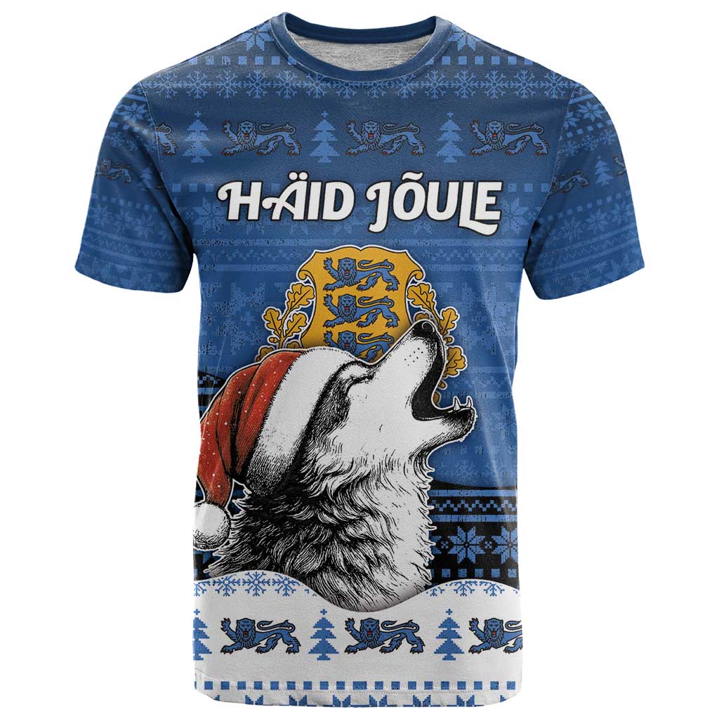 Personalized Estonia Christmas T Shirt Haid Joule - Wonder Print Shop