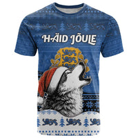 Personalized Estonia Christmas T Shirt Haid Joule - Wonder Print Shop
