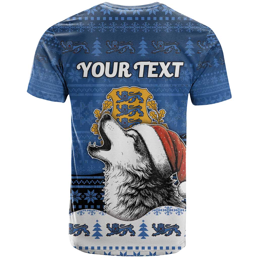 Personalized Estonia Christmas T Shirt Haid Joule - Wonder Print Shop
