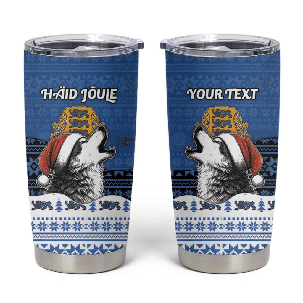 Personalized Estonia Christmas Tumbler Cup Haid Joule - Wonder Print Shop
