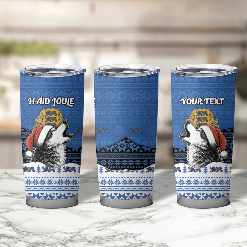 Personalized Estonia Christmas Tumbler Cup Haid Joule - Wonder Print Shop