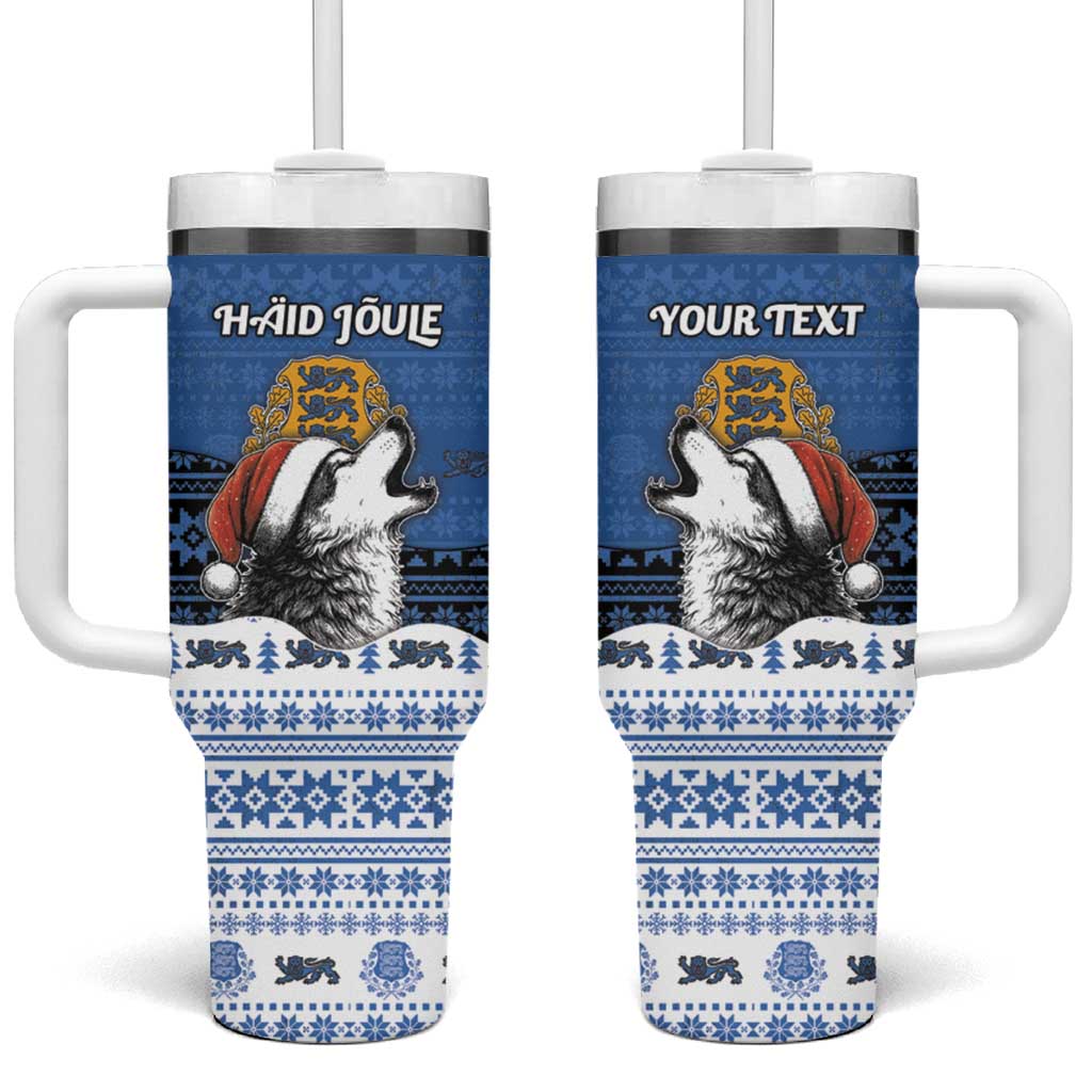 Personalized Estonia Christmas Tumbler With Handle Haid Joule - Wonder Print Shop