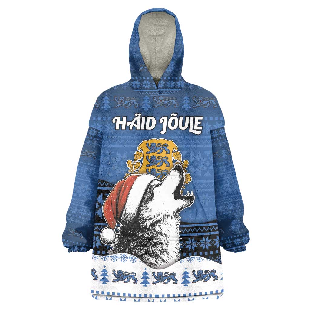 Personalized Estonia Christmas Wearable Blanket Hoodie Haid Joule - Wonder Print Shop