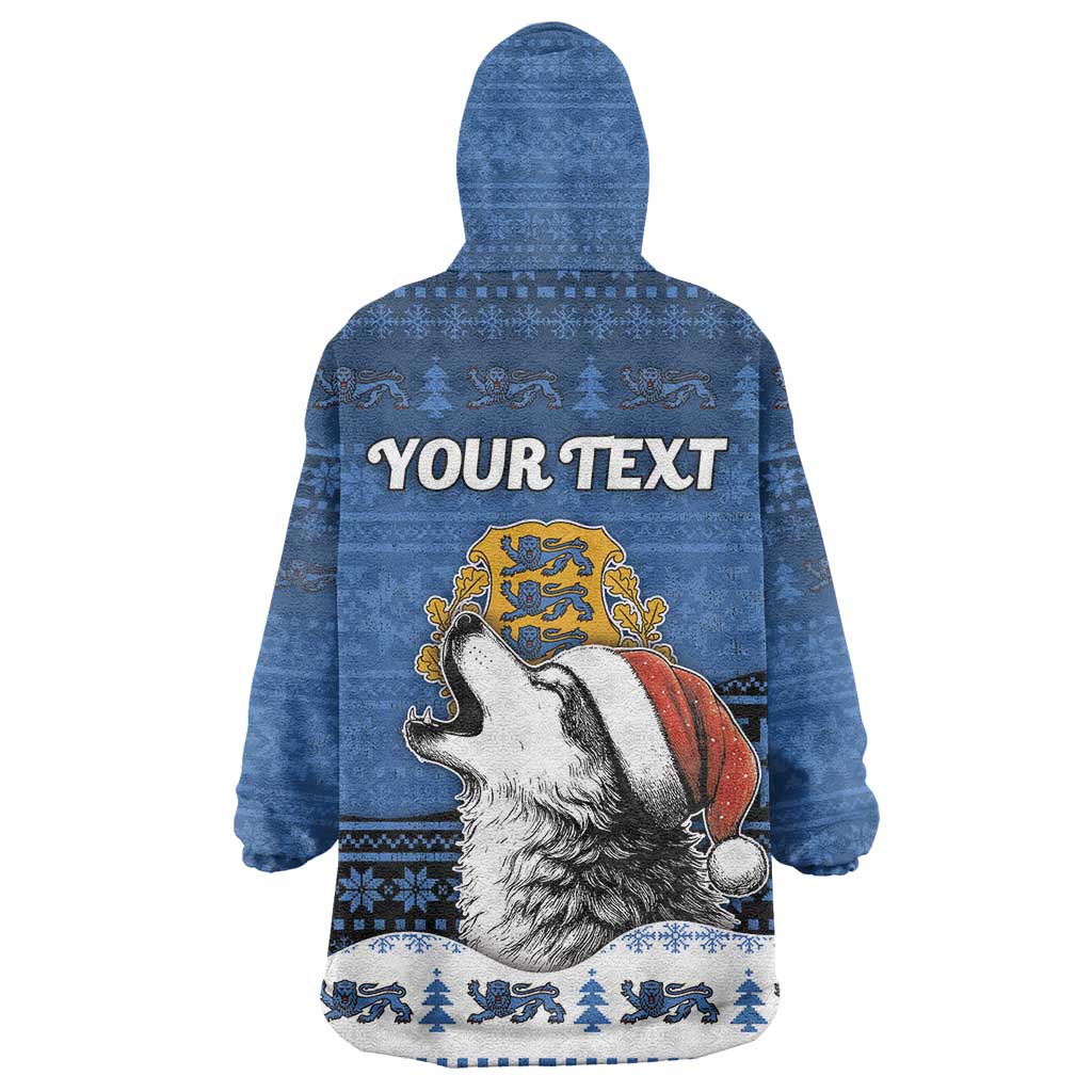 Personalized Estonia Christmas Wearable Blanket Hoodie Haid Joule - Wonder Print Shop