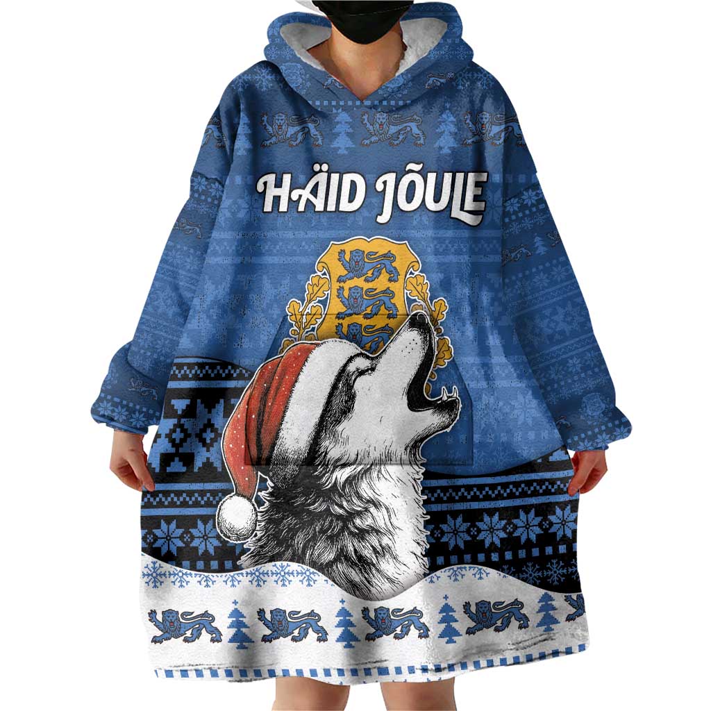 Personalized Estonia Christmas Wearable Blanket Hoodie Haid Joule - Wonder Print Shop