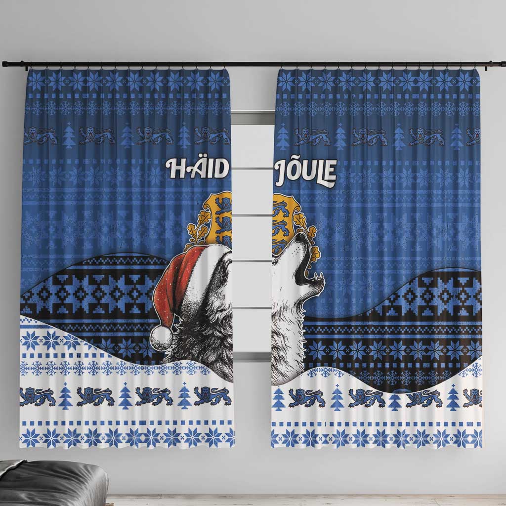 Estonia Christmas Window Curtain Haid Joule - Wonder Print Shop