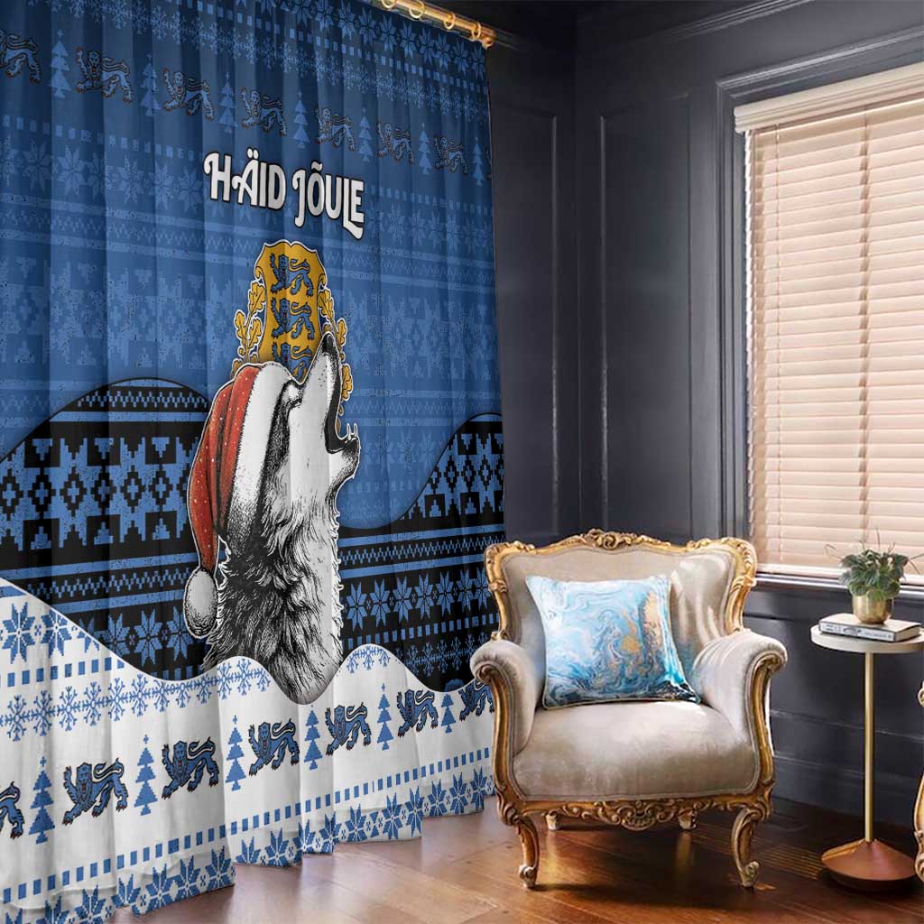 Estonia Christmas Window Curtain Haid Joule - Wonder Print Shop