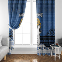 Estonia Christmas Window Curtain Haid Joule - Wonder Print Shop
