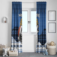 Estonia Christmas Window Curtain Haid Joule - Wonder Print Shop