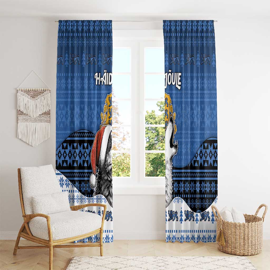 Estonia Christmas Window Curtain Haid Joule - Wonder Print Shop