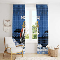 Estonia Christmas Window Curtain Haid Joule - Wonder Print Shop