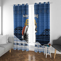 Estonia Christmas Window Curtain Haid Joule - Wonder Print Shop