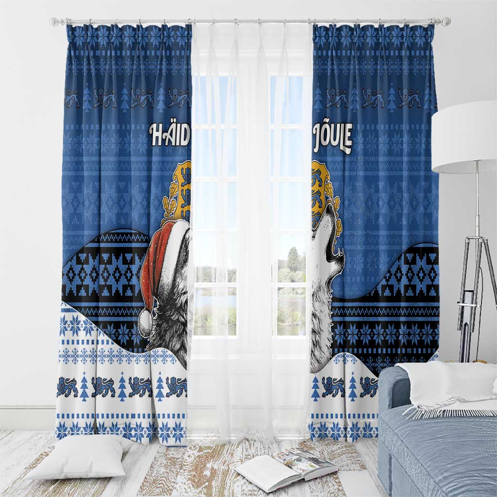 Estonia Christmas Window Curtain Haid Joule - Wonder Print Shop