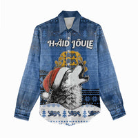 Personalized Estonia Christmas Women Casual Shirt Haid Joule - Wonder Print Shop