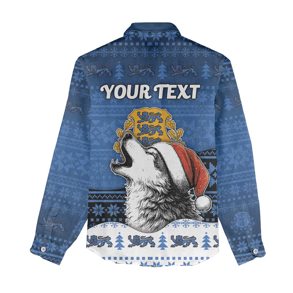 Personalized Estonia Christmas Women Casual Shirt Haid Joule - Wonder Print Shop