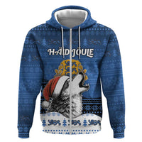 Personalized Estonia Christmas Zip Hoodie Haid Joule - Wonder Print Shop