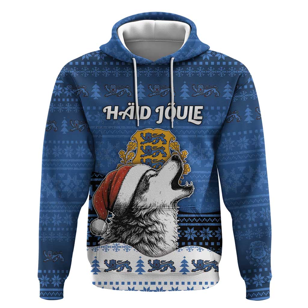 Personalized Estonia Christmas Zip Hoodie Haid Joule - Wonder Print Shop