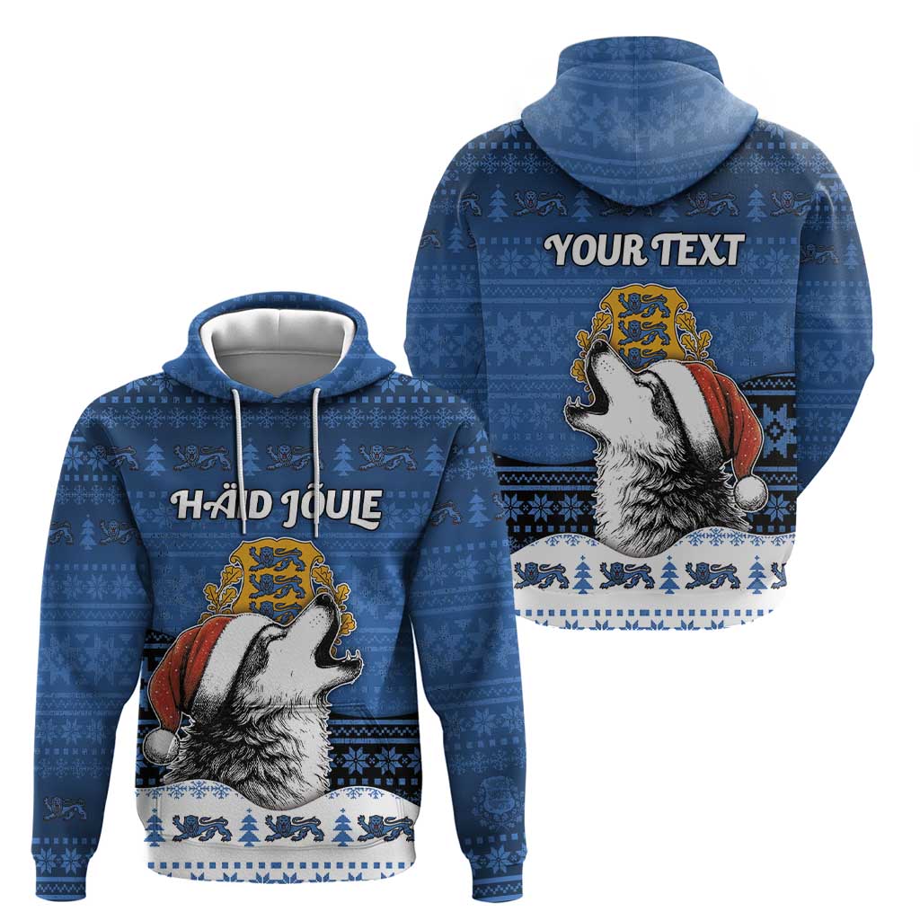 Personalized Estonia Christmas Zip Hoodie Haid Joule - Wonder Print Shop