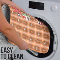 Panda Christmas Bathroom Set Ho Ho Ho Caramel Pattern - Wonder Print Shop